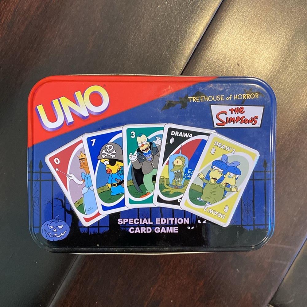 UNO The Simpsons Treehouse of Horror Card Game Special Edition